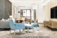Contemporary Living Room Design, Stylish Comfort